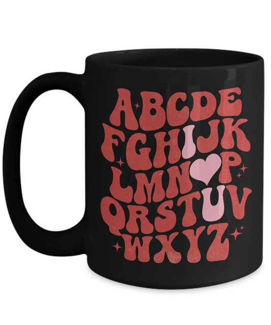 I Love You Alphabets Mug