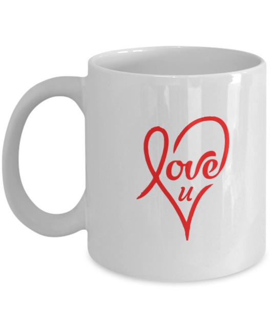 Valentines day gift for him, her. Mug.