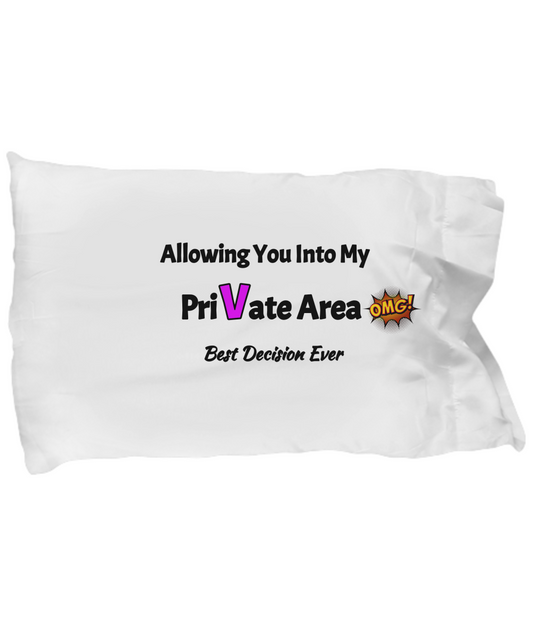 Funny Pillow Case For Her And Him.