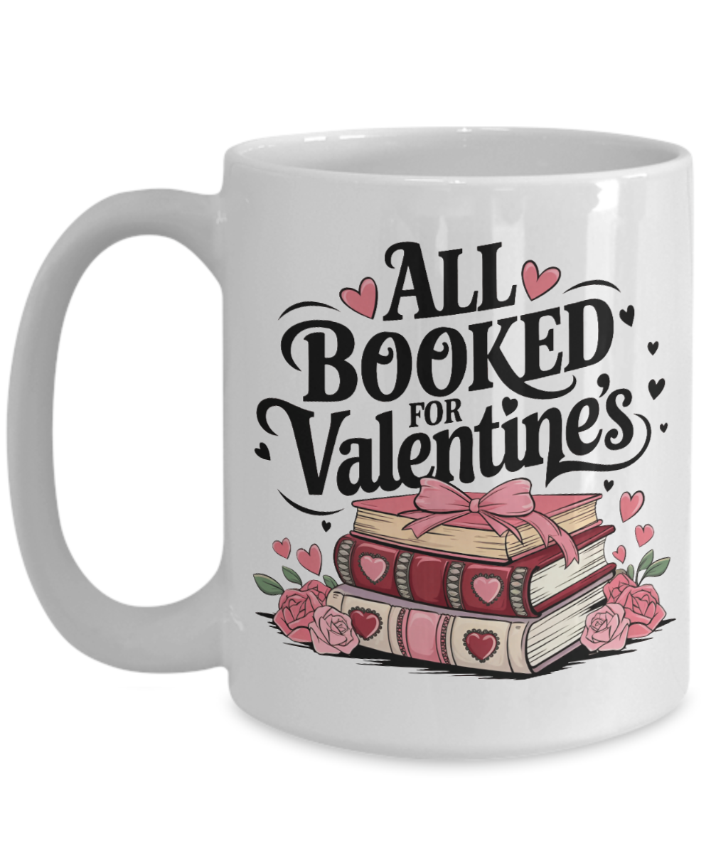 All Booked For Valentine's Mug