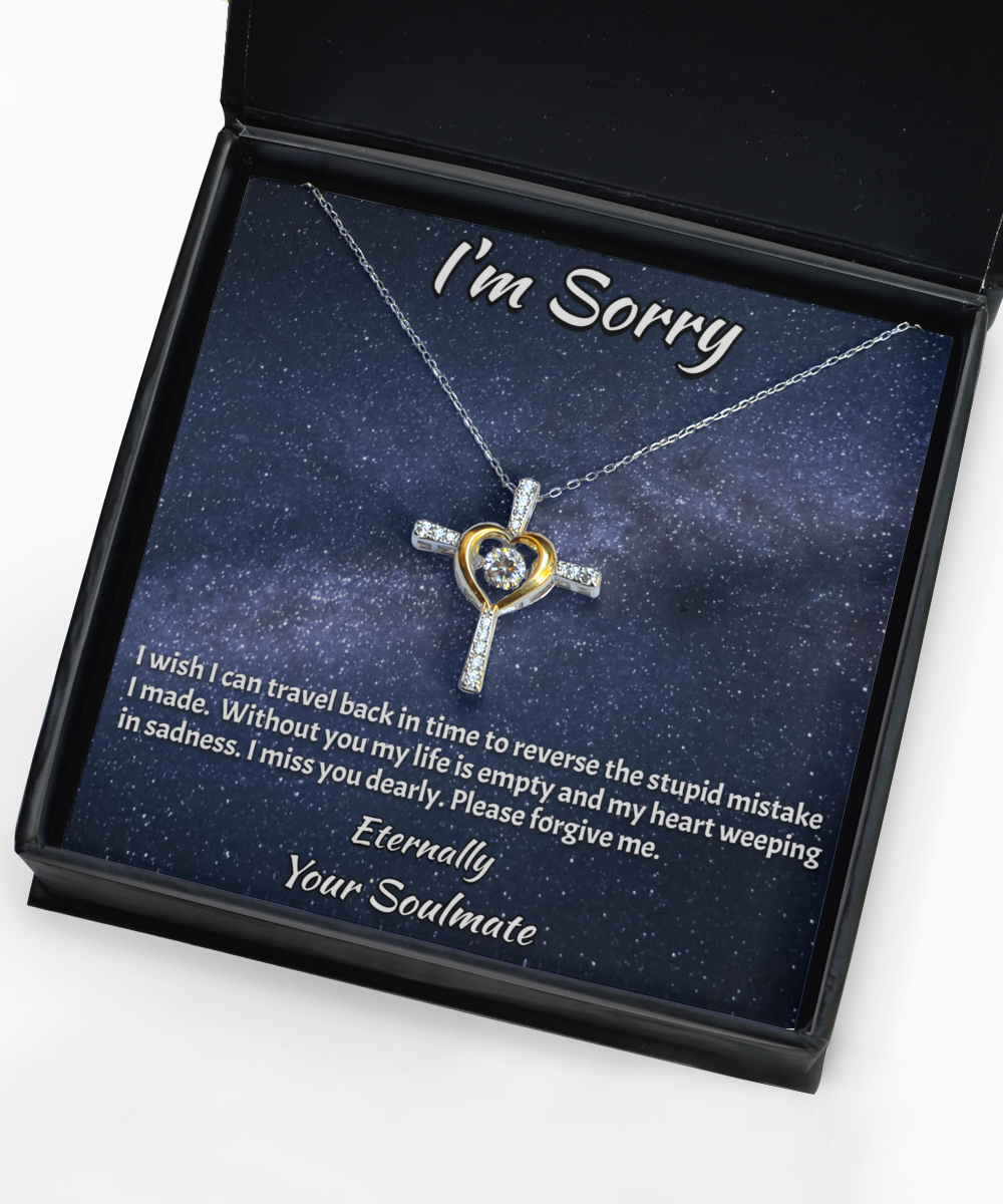 I'm Sorry Gift For Him Necklace. Apology Gift For Him.